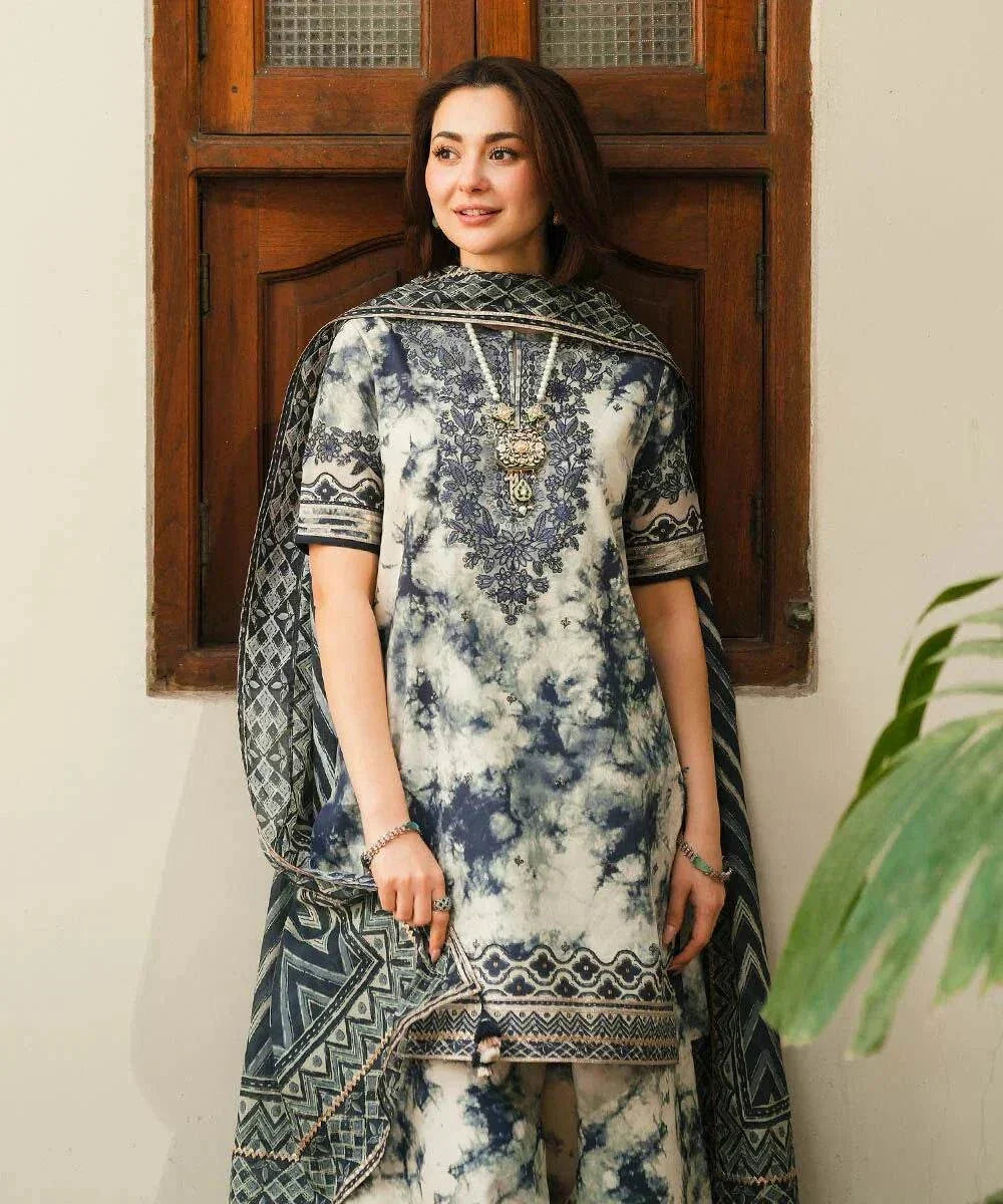 Sapphire Hania Amir 3pice unstitched - BK.Clothings