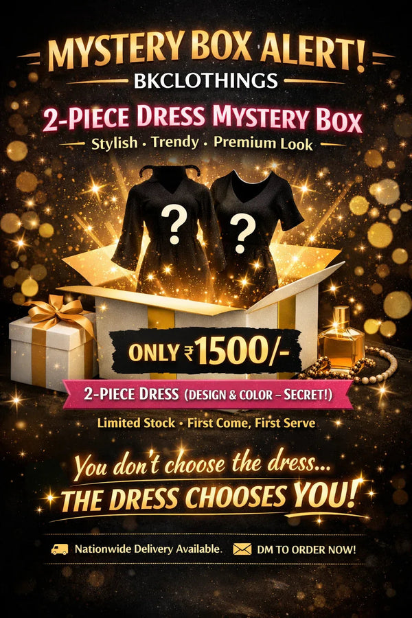 MYSTERY BOX jUST IN 1499K 2PC DRESS - BK.Clothings