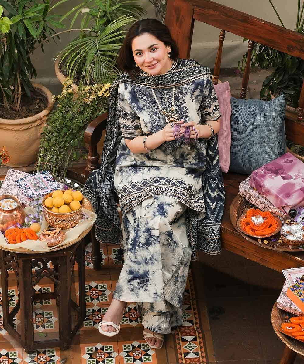 Sapphire Hania Amir 3pice unstitched - BK.Clothings