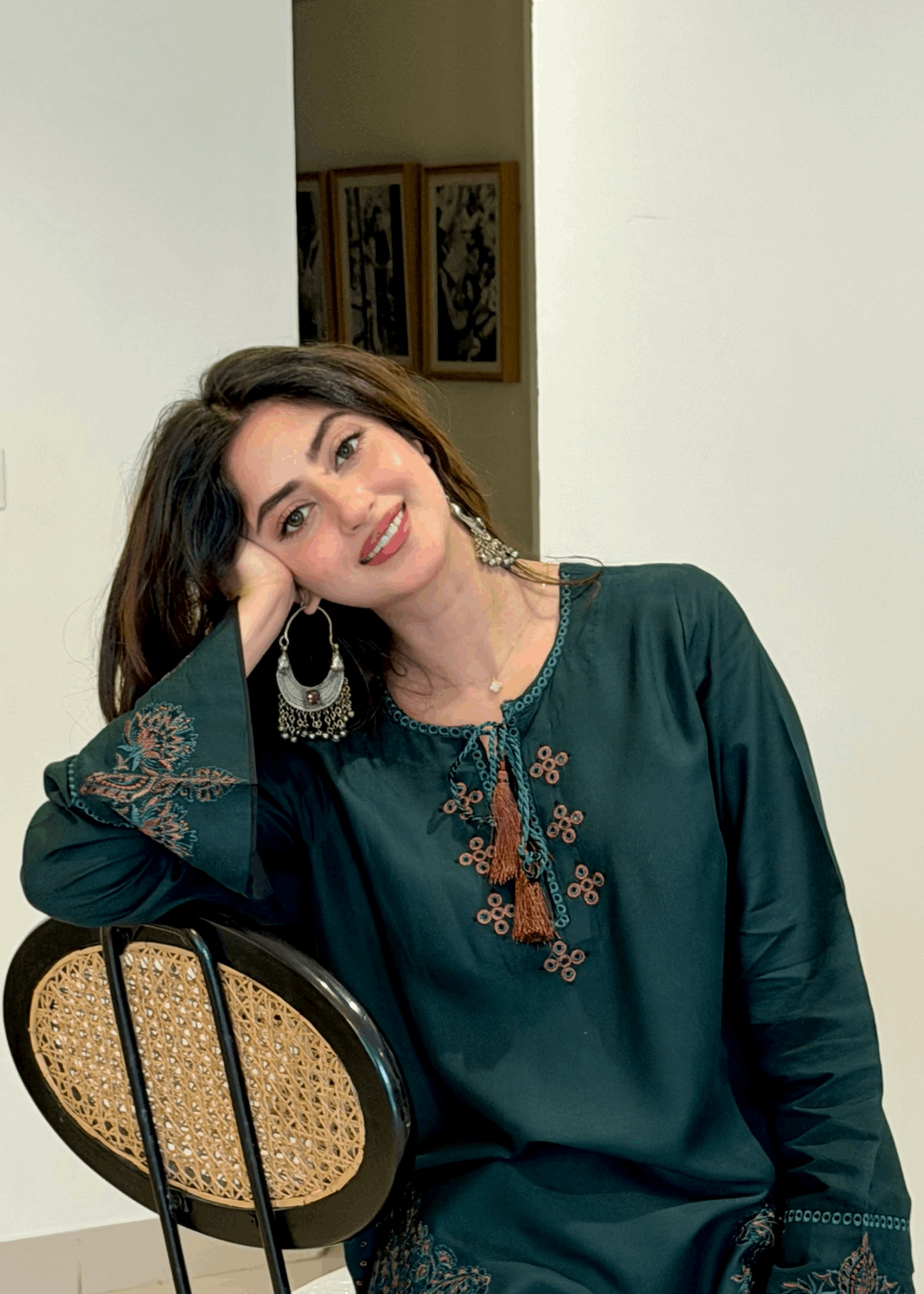 BAHAAR EDIT 2PC Embroidered Arabic Lawn Suit